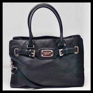 Michael Kors Hamilton East West Satchel Black